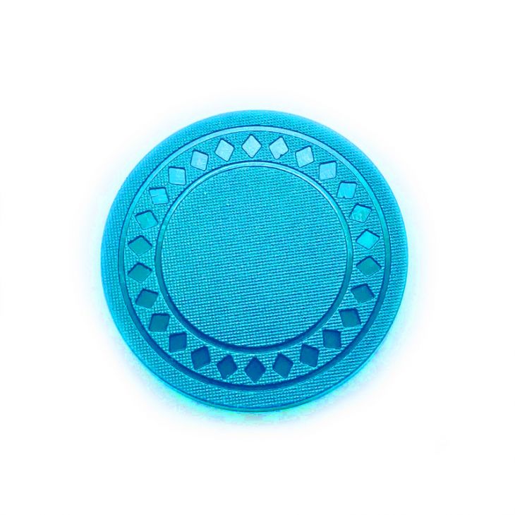 Poker Chips: Diamond, 4 Gram, Plastic, Light Blue main image